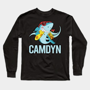 Funny Shark - Camdyn Name Long Sleeve T-Shirt